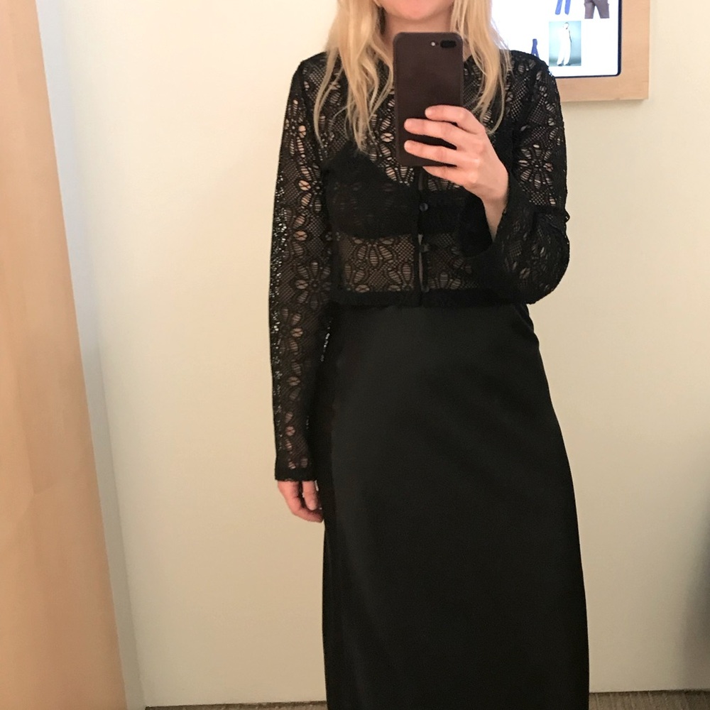 Reformation crochet/lace cardigan